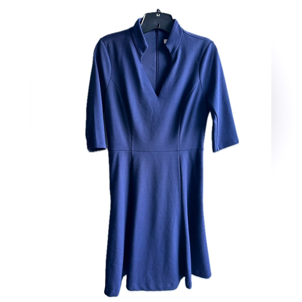 NWOT WHBM Navy Blue Collar Dress